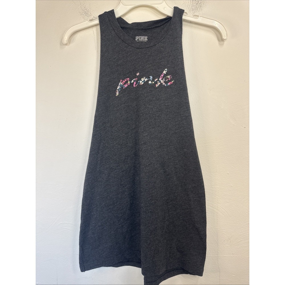 Victoria's Secret Pink Women's Racerback Tank Top Size XS Twist Back Gym Active